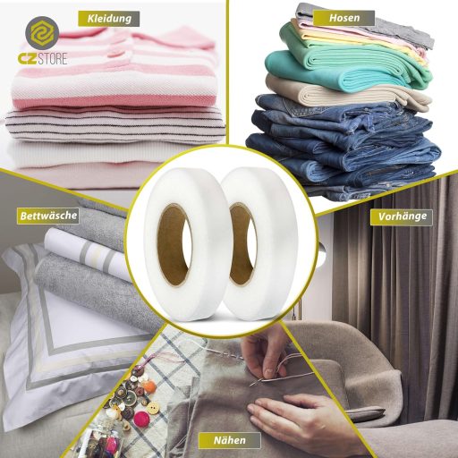 CZ Store Vasalható Szegőszalag 50m 2 Csomag - Öltözet Javítás Varrás Nélkül
