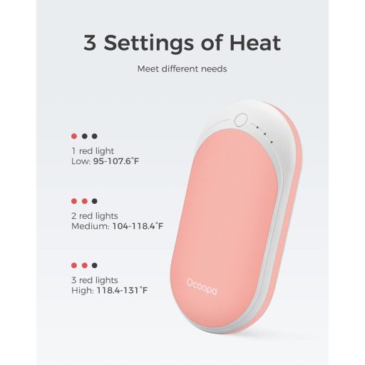 OCOOPA 5200mAh Încălzitor de Mâini Reîncărcabil Powerbank Încălzitor de Buzunar Portabil