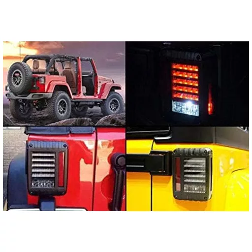 SXMA LED zadné svetlá pre Wrangler JK 2007-2017 brzdové smerové svetlá pár