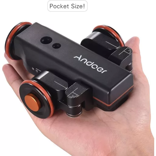 Andoer L4 PRO motorozott kamera csúszka elektromos sín távirányítóval és akkumulátorral