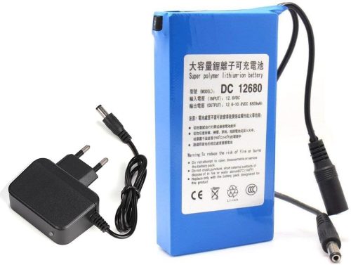 JIAN YA NA 12V 6800mAh DC12680 Hordozható Akkumulátor Videokamerákhoz