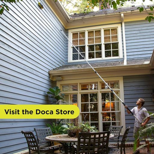 DOCAZOO Uhlový adaptér na teleskopickú tyč – kompatibilný s univerzálnym závitom