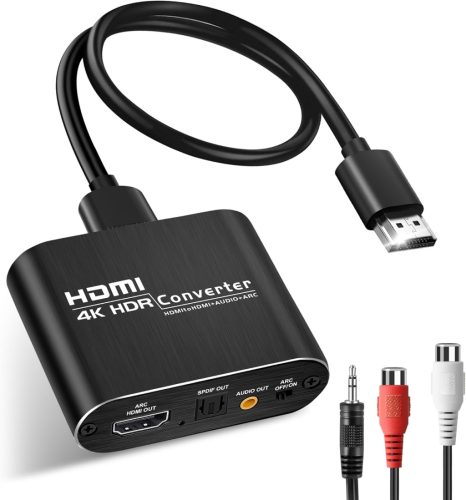 Avedio Links 4K HDMI Audio jel Kinyerő - PS5, XBOX, Fire Stick Kompatibilis