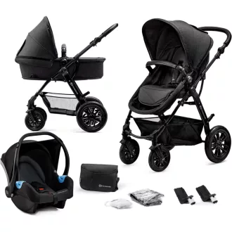   Kinderkraft MOOV 3 u 1 Dječja Kolica s Autosjedalicom, Sklopivi Kombinirani Sustav od Rođenja