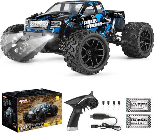 Haiboxing 1/18 RC Monster Truck - 36 km/h Mașină cu telecomandă impermeabilă 4WD Off-Road - Cu baterie de 7.4V, rază de acțiune de 100m, pentru copii și adulți