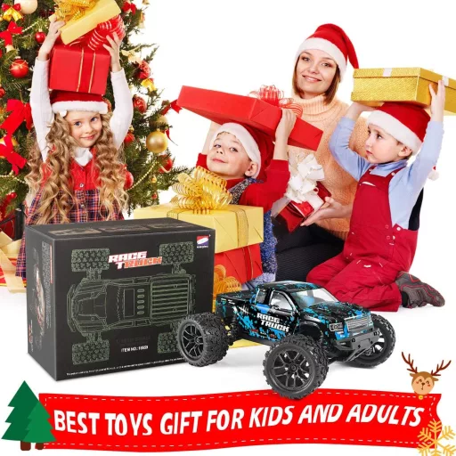 Haiboxing 1/18 RC Monster Truck - 36 km/h Vízálló Távirányítós Autó 4WD Terepjáró - 7.4V Akkumulátorral, 100m Hatótáv, Gyerekeknek és Felnőt