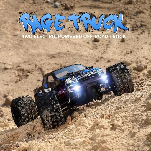 Haiboxing 1/18 RC Monster Truck - 36 km/h Vízálló Távirányítós Autó 4WD Terepjáró - 7.4V Akkumulátorral, 100m Hatótáv, Gyerekeknek és Felnőt