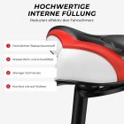 YOUNGDO Gél Kerékpárülés - Ergonomikus, Légáteresztő, Ütéselnyelő Nyereg Vízálló Borítással, Országúti és Hibrid Kerékpárokhoz, Unisex, Piro