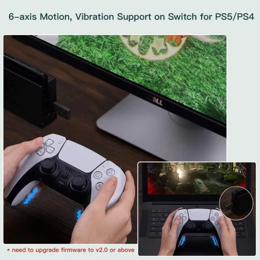 8BitDo USB bezdrôtový adaptér 2 Bluetooth adaptér pre ovládače Switch, PS5 a Xbox