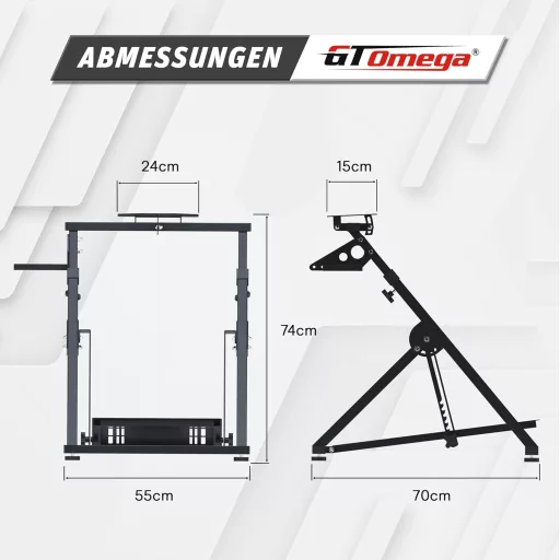 GT OMEGA APEX Versenykerékpár Állvány Logitech G923 G29 G920 Thrustmaster Kompatibilis