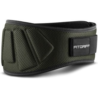   FITGRIFF Vzpieračský opasok – Tréningový opasok na kulturistiku, silový trojboj, CrossFit (Army Green, XS)