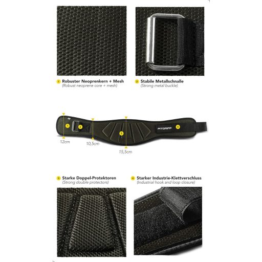 FITGRIFF Vzpieračský opasok – Tréningový opasok na kulturistiku, silový trojboj, CrossFit (Army Green, XS)