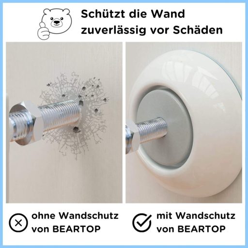 Falvédő, 4.1cm, Lépcsőkapuhoz, Eszköz Nélküli Szerelés