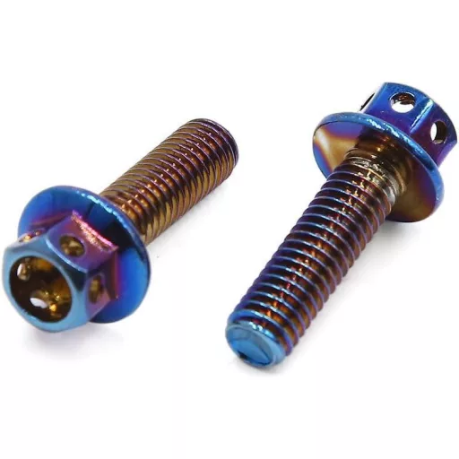 Șuruburi Titan M6x35 Colorate pentru Motociclete - Set 6 Bucăți Hexagonale