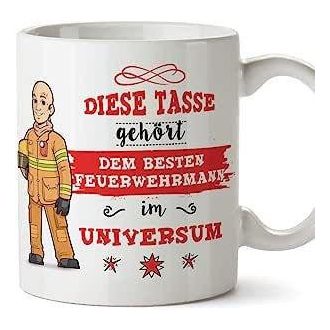 Mugffin bögre tűzoltóknak (német felirattal)