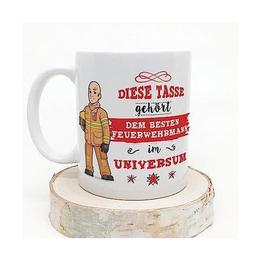 Mugffin bögre tűzoltóknak (német felirattal)