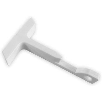   Quality-Collection Bukóablak Zár Szett, 4 db Fehér Műanyag Ablakrögzítő, Biztonságos Szellőztetés, Egyszerű Felszerelés, Véd a Becsapódástól