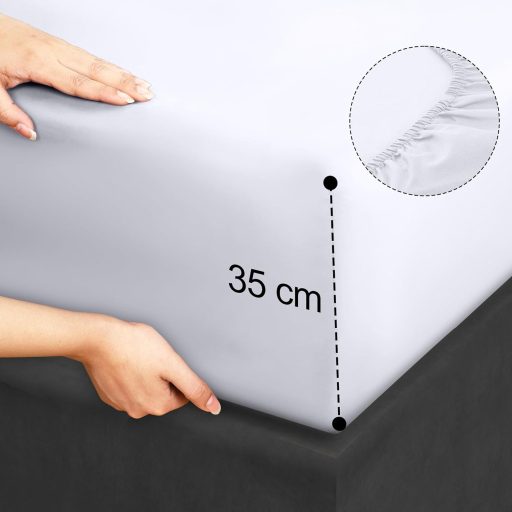 Utopia Bedding 4 részes ágyneműhuzat szett 180x200 cm fehér mikroszálas