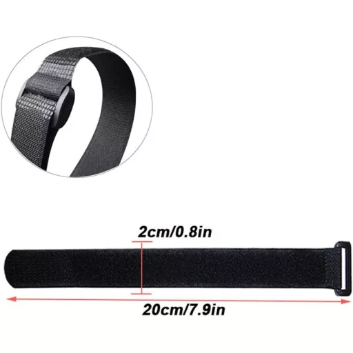 QitinDasen 30 db Nylon Kábelkötegelő Szett, Újrafelhasználható Kötözőpántok, 6 Szín