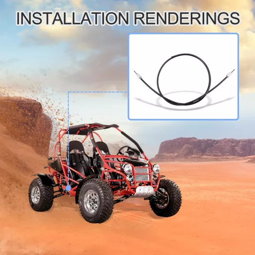 GOOFIT 118cm Sebességmérő Kábel 150cc-250cc ATV Quad Robogó Mopedhez