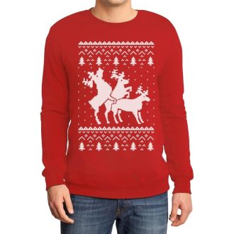 Shirtgeil Férfi Pulóver Piros S Méret