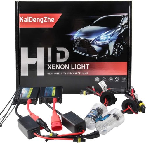 KaiDengZhe Kit conversie HID Xenon H7 - 6000K alb pur, becuri far 2 buc cu balast de 55W - 12V pentru autoturisme - compatibilitate universală