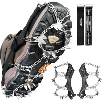   Unigear Crampons Cipőtüskék Jégre Hóra Túrázáshoz 24 Szöges Tapadó