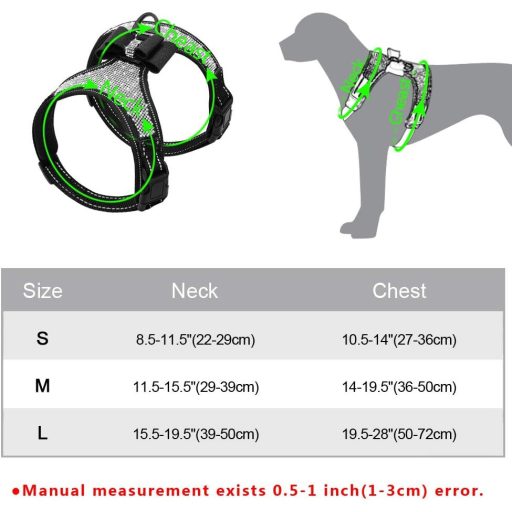 Beirui Strasszos Kutyahám Fekete Színben - Mellény Típusú, Fényvisszaverő, Csokornyakkendővel, Kis és Közepes Kutyáknak