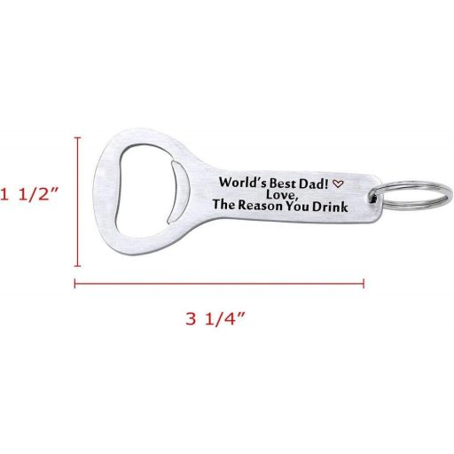 Otvorák na fľaše Melix Home ku Dňu otcov - s nápisom "Najlepší otec na svete"