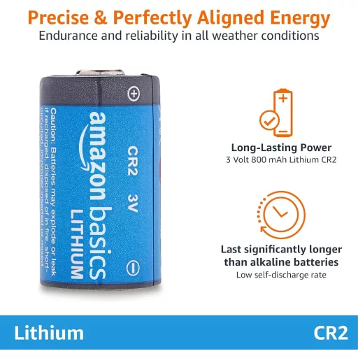 AmazonBasics CR2 3V Lítium Elem 4 db Fényképezőgéphez