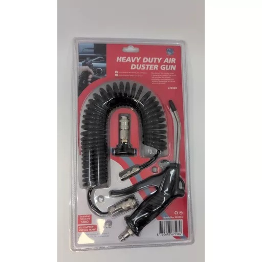 Pistol de suflat cu compresor Direct Trade Service cu furtun spiralat de 5m și racord T