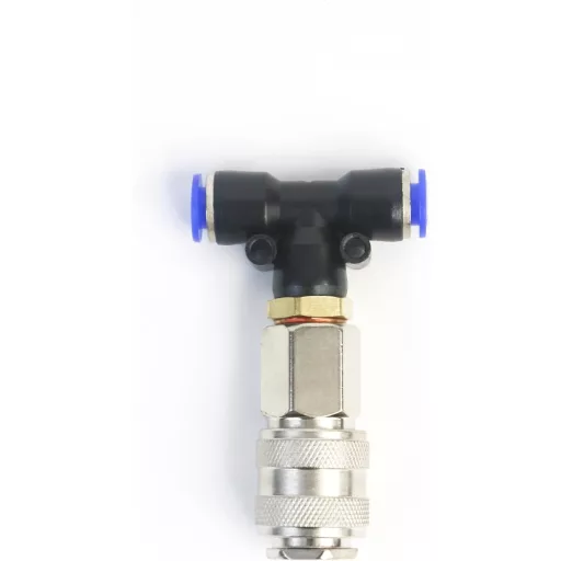 Pistol de suflat cu compresor Direct Trade Service cu furtun spiralat de 5m și racord T