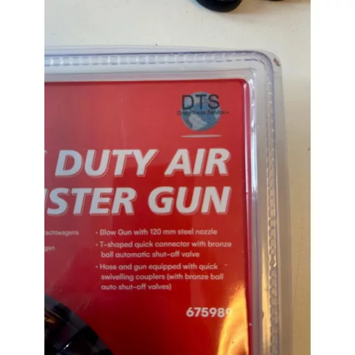 Pistol de suflat cu compresor Direct Trade Service cu furtun spiralat de 5m și racord T