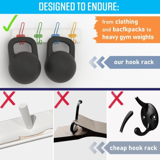 Detský vešiak Tibres matná biela pre chlapcov a dievčatá