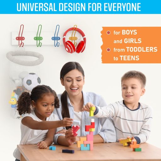 Tibres Gyerekek Kabátakasztó Matt Fehér Fiúknak és Lányoknak