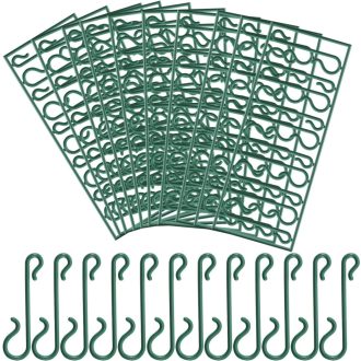   Pangda vianočný háčik na ozdoby, zelený vešiak na vence a dekorácie