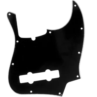   Pickguard Musiclily Pro pentru bas Jazz cu 5 corzi, negru, 3 straturi, compatibil Fender