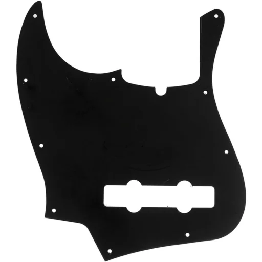 Pickguard Musiclily Pro pentru bas Jazz cu 5 corzi, negru, 3 straturi, compatibil Fender