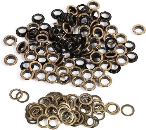 Set Hililand de 100 de capse metalice de 10 mm - Bronz, Negru și Auriu - Decorațiuni DIY pentru îmbrăcăminte, Artizanat în piele și Accesorii Scrapbooking