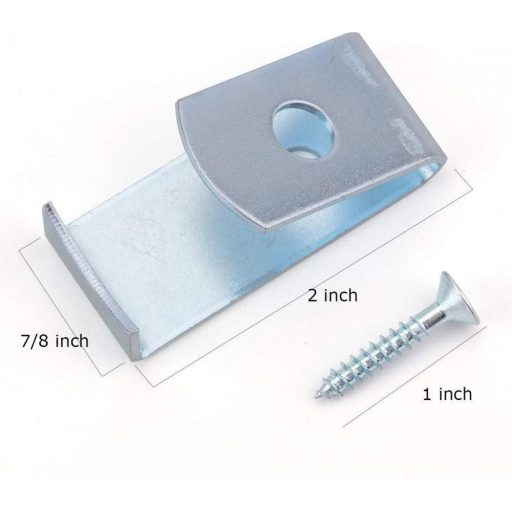 Tosnail 20 darabos virágcserép klipsz, fém növényfogó falikarok, standard agyag virágcseréphez, ezüst színű