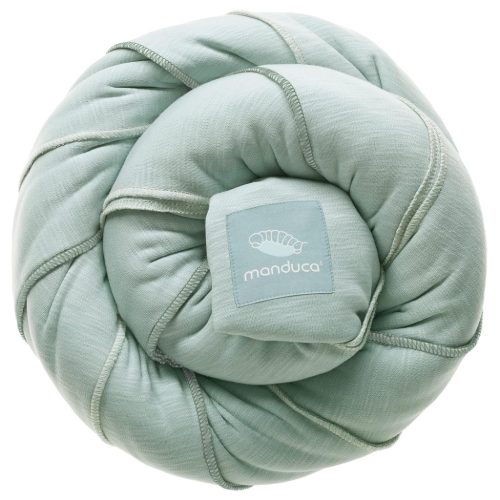 manduca Sling Rugalmas Babahordozó Kendő Újszülötteknek 3,5 kg-tól 15 kg-ig, Puha Bio Pamut Jersey Anyagból, Univerzális Méret, Menta Színbe