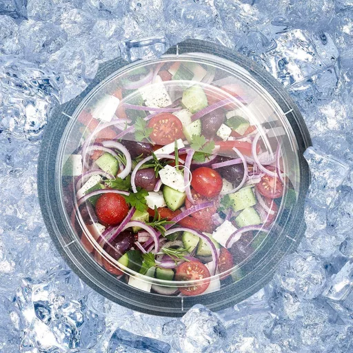 Prep Naturals Set 10 Caserole Alimentare cu Capac - Potrivite pentru microunde și mașina de spălat vase