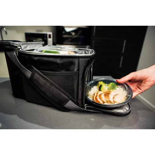 Prep Naturals Set 10 Caserole Alimentare cu Capac - Potrivite pentru microunde și mașina de spălat vase