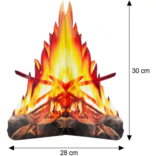 Umjetna vatra za tetoviranje 30 cm 3D papirna dekoracija Efekt plamena krijesa za zabavu