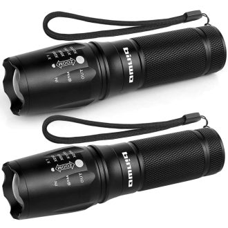   BINWO LED taktické baterka so zoomom 2500 lúmenov vodotesná 5 režimov