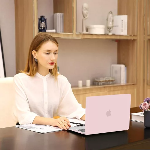 MOSISO MacBook Air 13 Retina kemény tok billentyűzet védelem táskával rózsakvarc