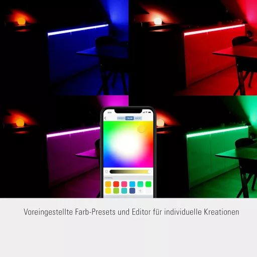 Bandă LED Inteligentă Eve Light Strip - Iluminare ambientală colorată pentru casă, 2 metri, bandă luminoasă RGB reglabilă, compatibilă HomeKit
