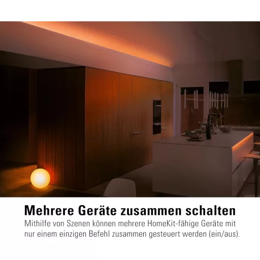 Bandă LED Inteligentă Eve Light Strip - Iluminare ambientală colorată pentru casă, 2 metri, bandă luminoasă RGB reglabilă, compatibilă HomeKit
