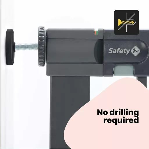 Safety 1st Fém Biztonsági Kapu Lépcsőhöz és Ajtóhoz 73-80cm Nyomásos Rögzítés - Gate