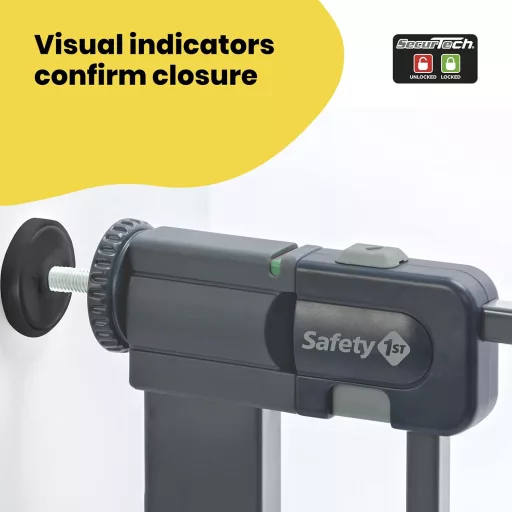 Safety 1st Fém Biztonsági Kapu Lépcsőhöz és Ajtóhoz 73-80cm Nyomásos Rögzítés - Gate